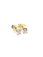 Orecchini Stocco Gioielli Donna in Oro giallo Zircone ORS104 - ORS104